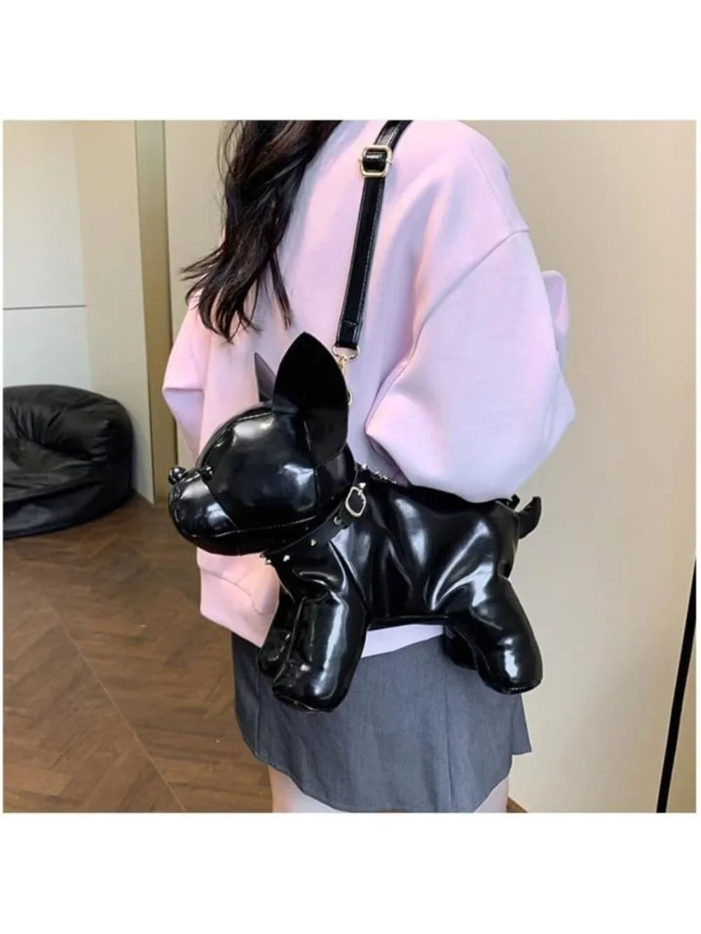 Adorable French Bulldog Crossbody Bag | Small Dog Shoulder Purse for Pet Lovers